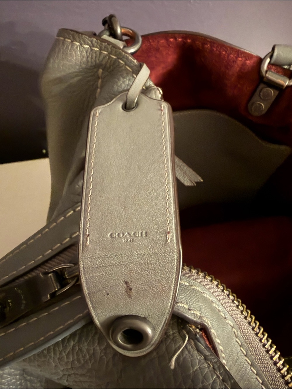 Coach 1941 Rogue 39 Gray With Red Interior - Picture 9 of 13